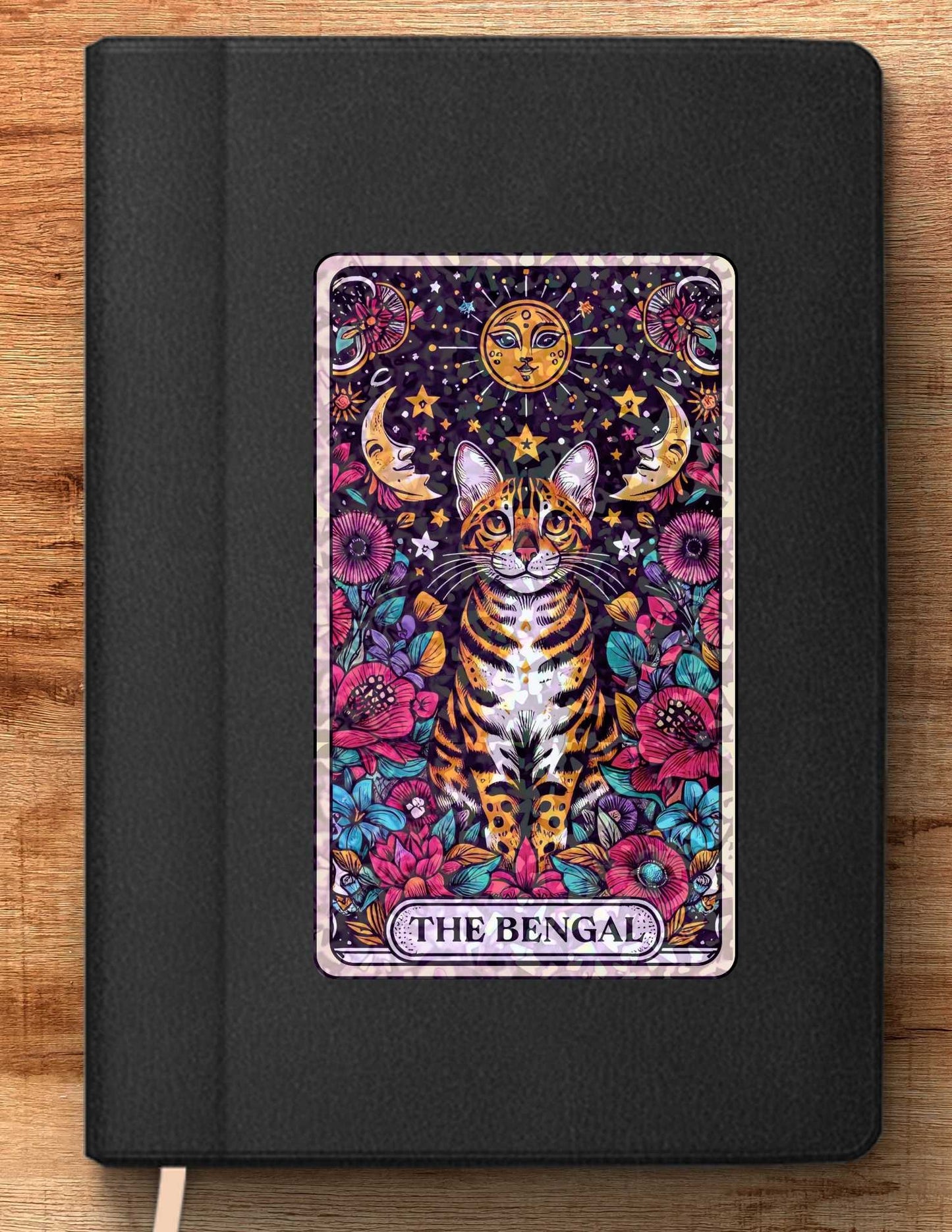The Bengal – Holographic Cat Tarot Sticker