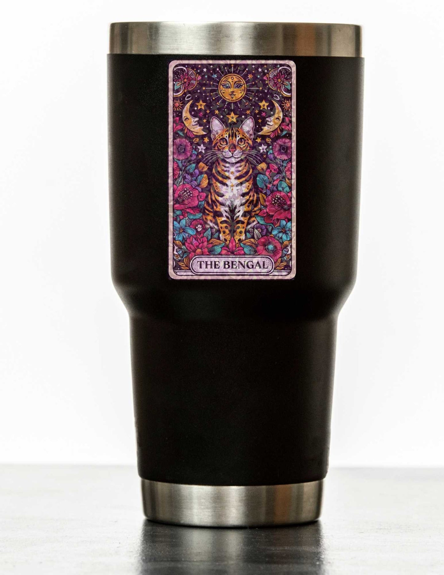 The Bengal – Holographic Cat Tarot Sticker