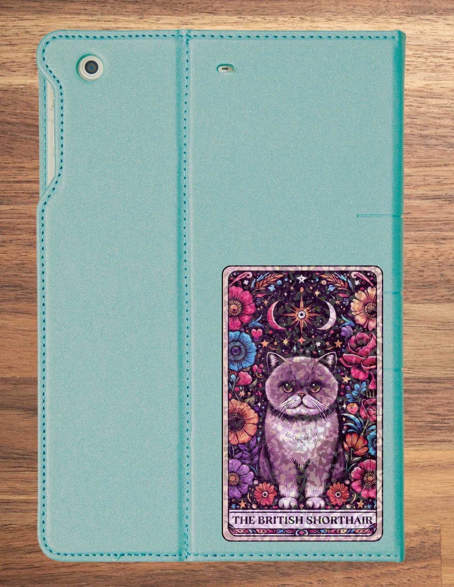 The British Shorthair – Holographic Cat Tarot Sticker