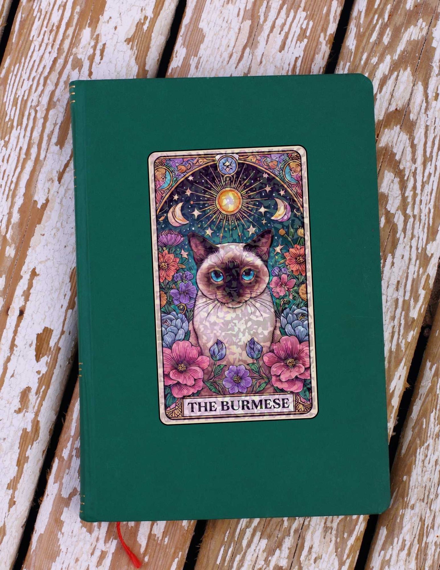 The Burmese – Holographic Cat Tarot Sticker