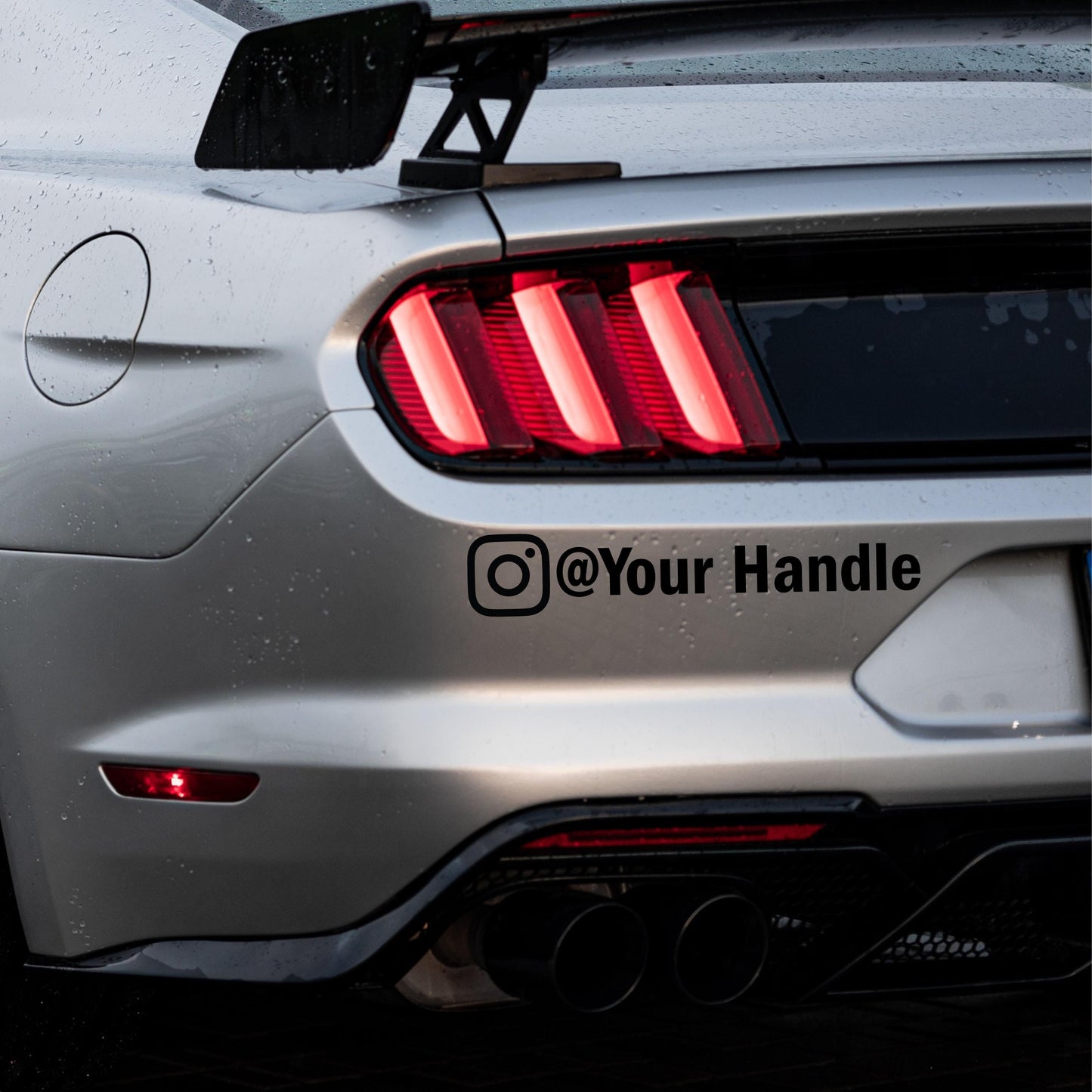 Custom Social Media Handle Decal • Personalized Car or Laptop Sticker for Business & Influencers • Vinyl IG TikTok YouTube Tag • Small Biz