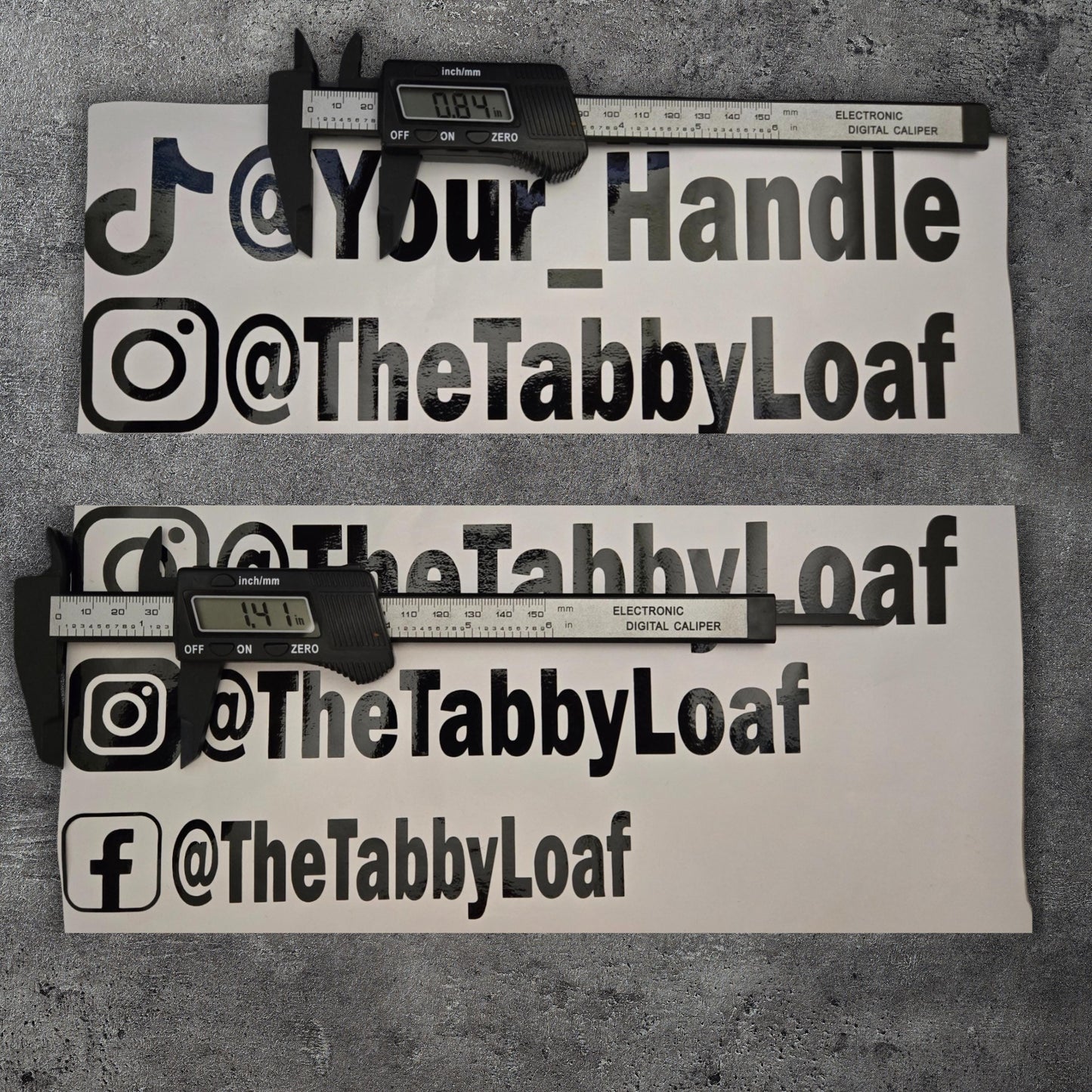 Custom Social Media Handle Decal • Personalized Car or Laptop Sticker for Business & Influencers • Vinyl IG TikTok YouTube Tag • Small Biz