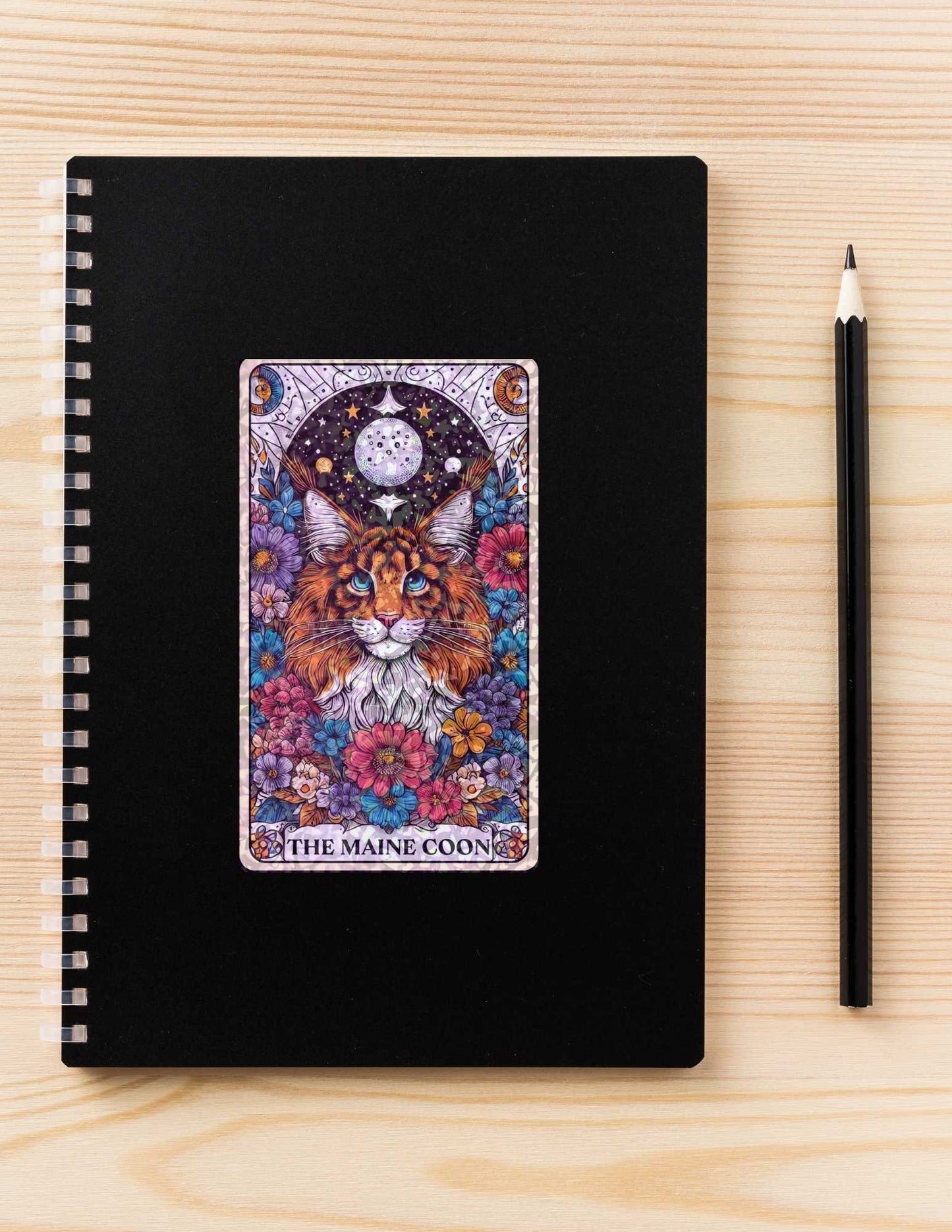 Bundle: Mystic Woodland Cats – Holographic Cat Tarot Sticker