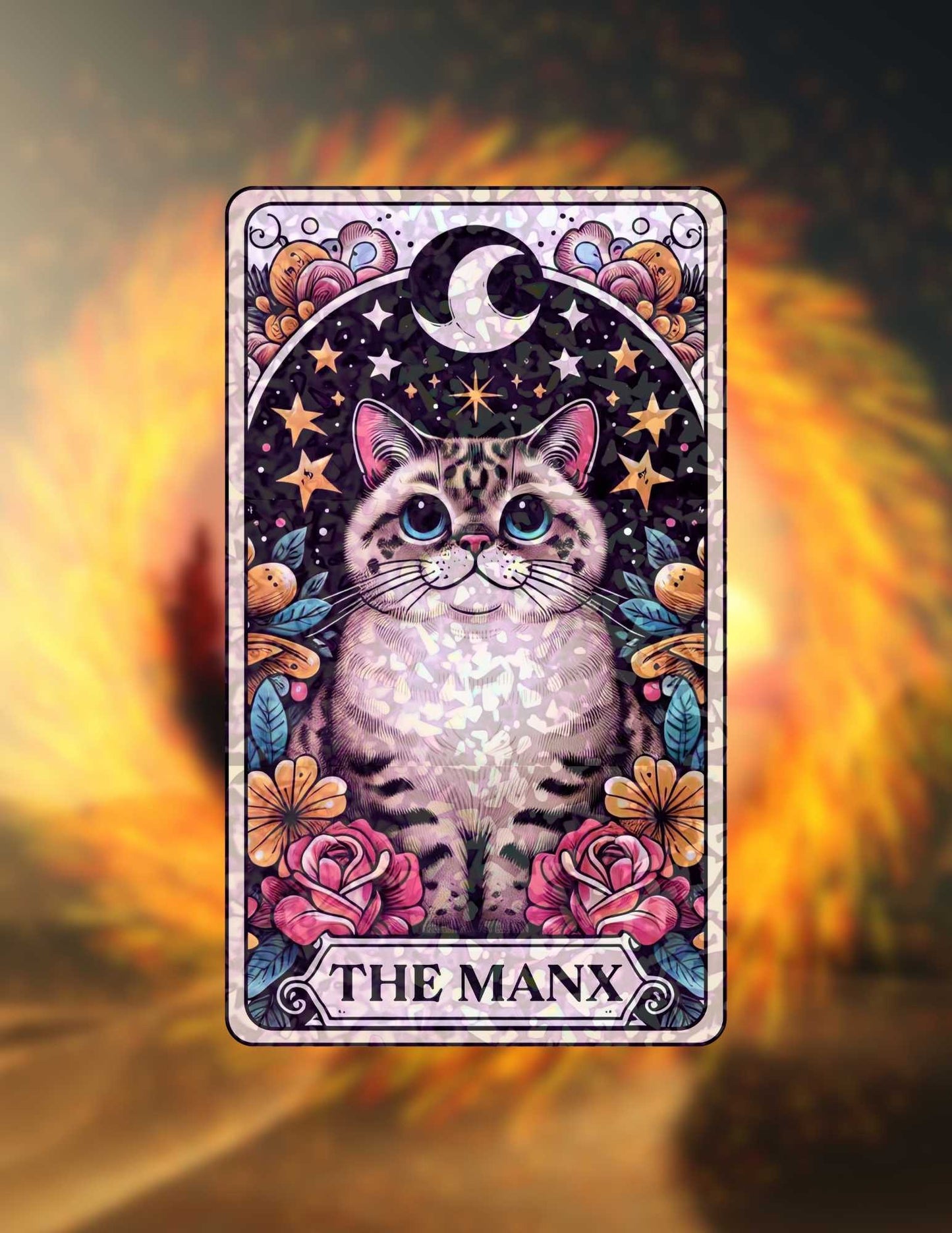 Bundle: Mystic Woodland Cats – Holographic Cat Tarot Sticker