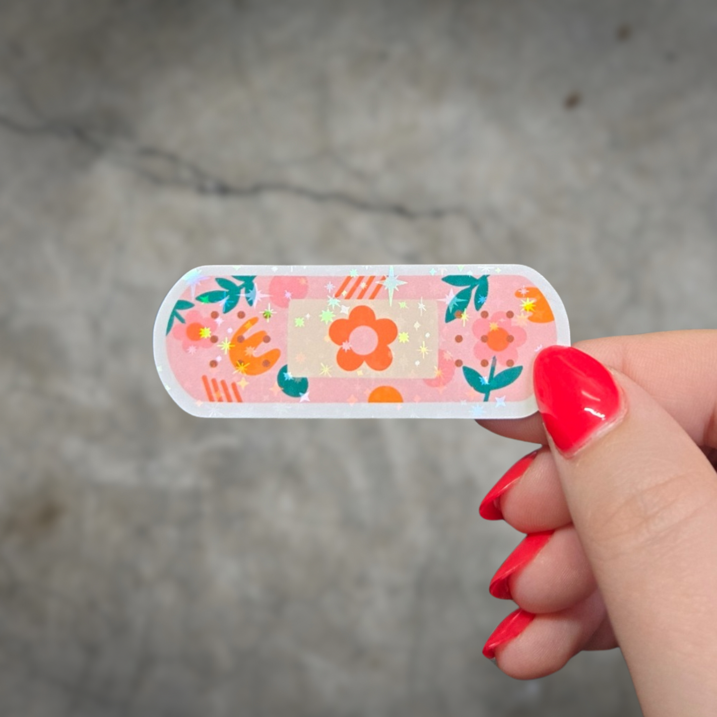 Mental Health Bandage Sticker Pack - Holographic