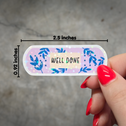 Mental Health Bandage Sticker Pack - Holographic