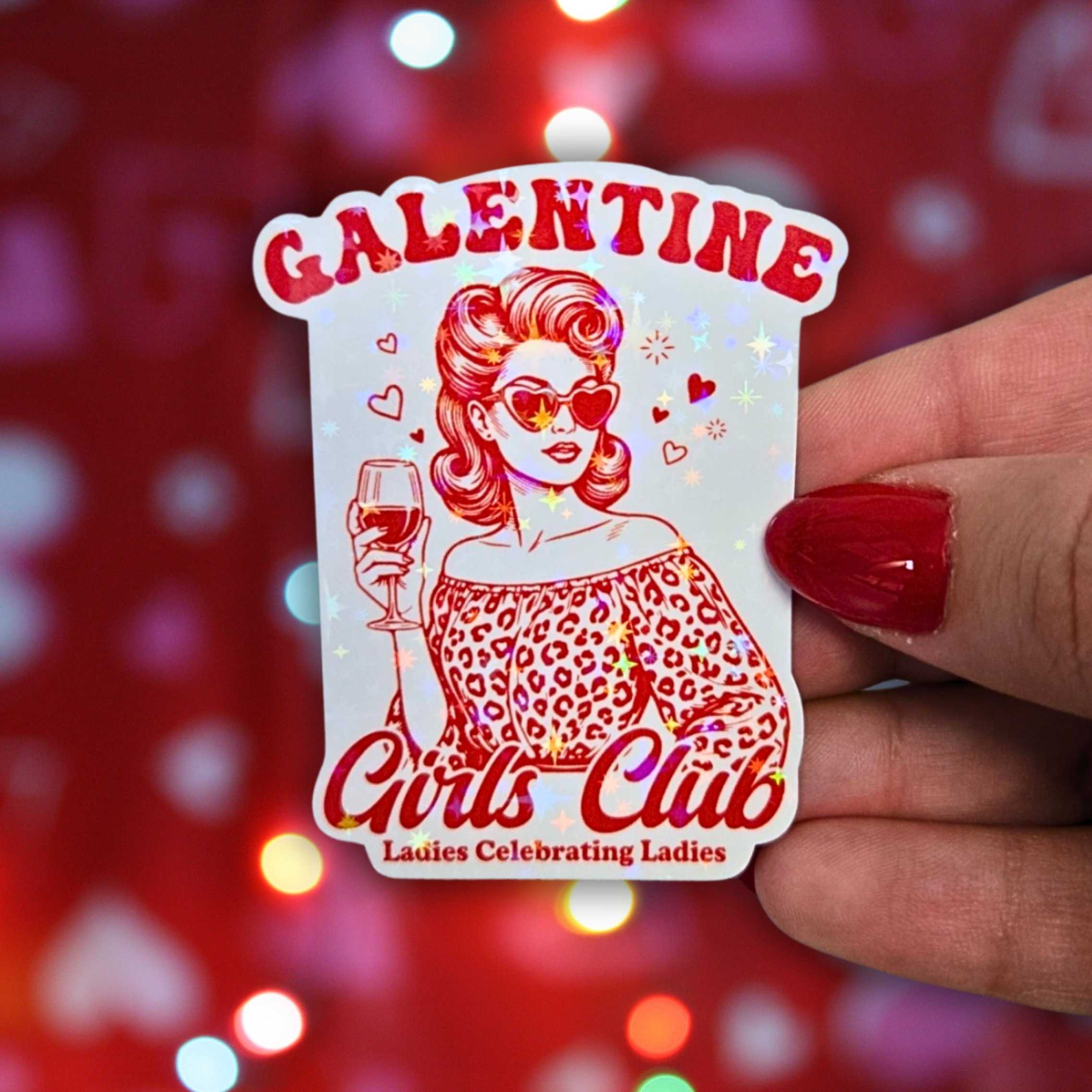 Galentine Girls Club (Retro Pin-up Style)
