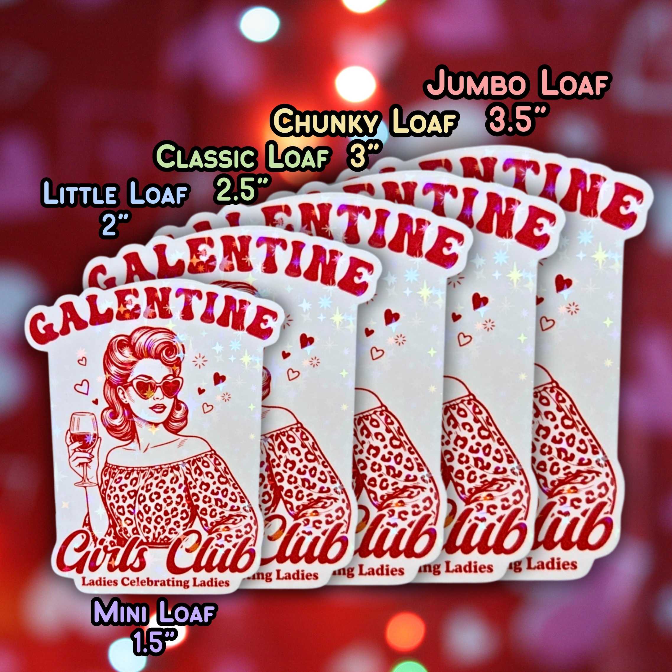 Galentine Girls Club (Retro Pin-up Style)