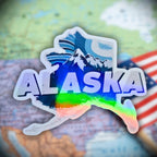 Alaska - Sticker - Holographic Sticker | The TabbyLoaf