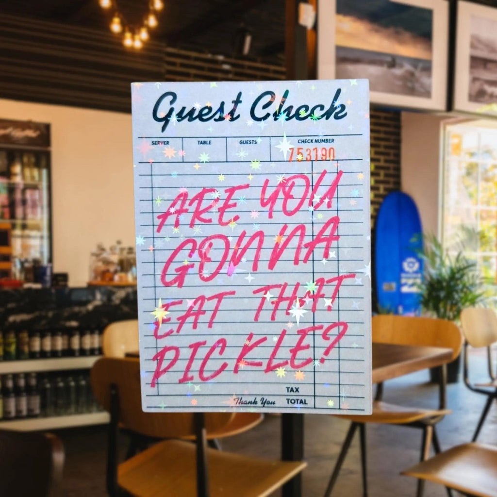 Are You Gonna Eat That Pickle? - Sticker - Holographic Sticker | The TabbyLoaf