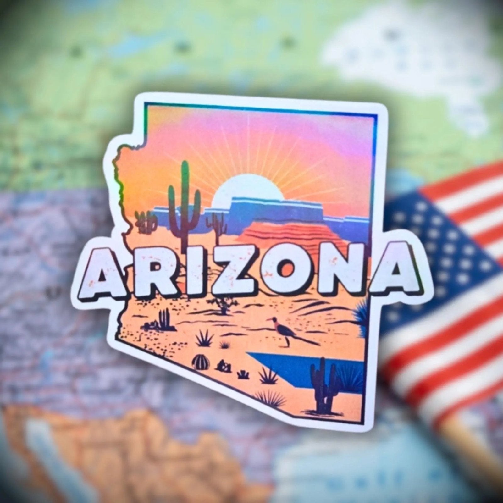 Arizona - Sticker - Holographic Sticker | The TabbyLoaf