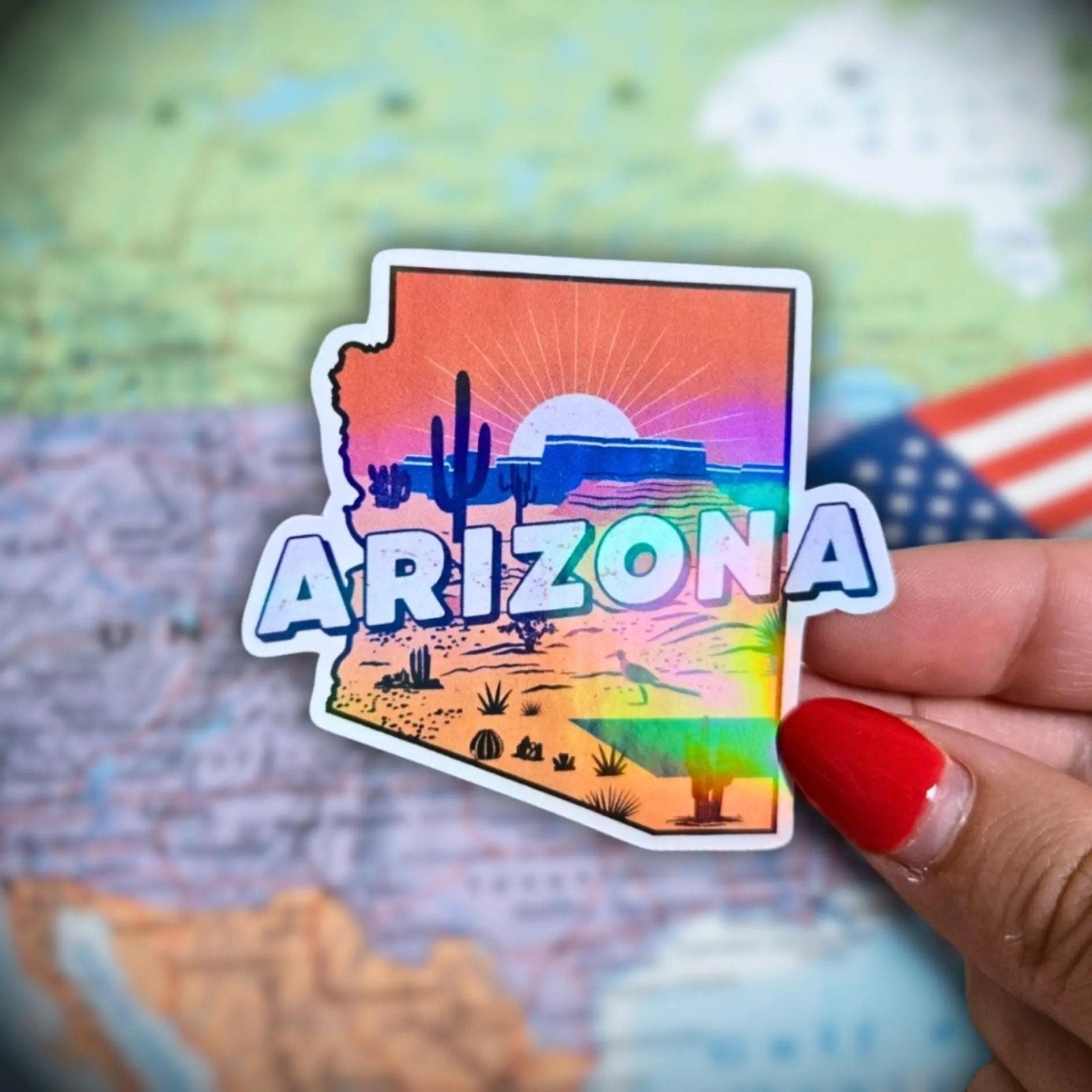 Arizona - Sticker - Holographic Sticker | The TabbyLoaf