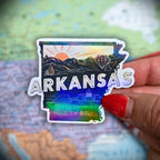 Arkansas - Sticker - Holographic Sticker | The TabbyLoaf