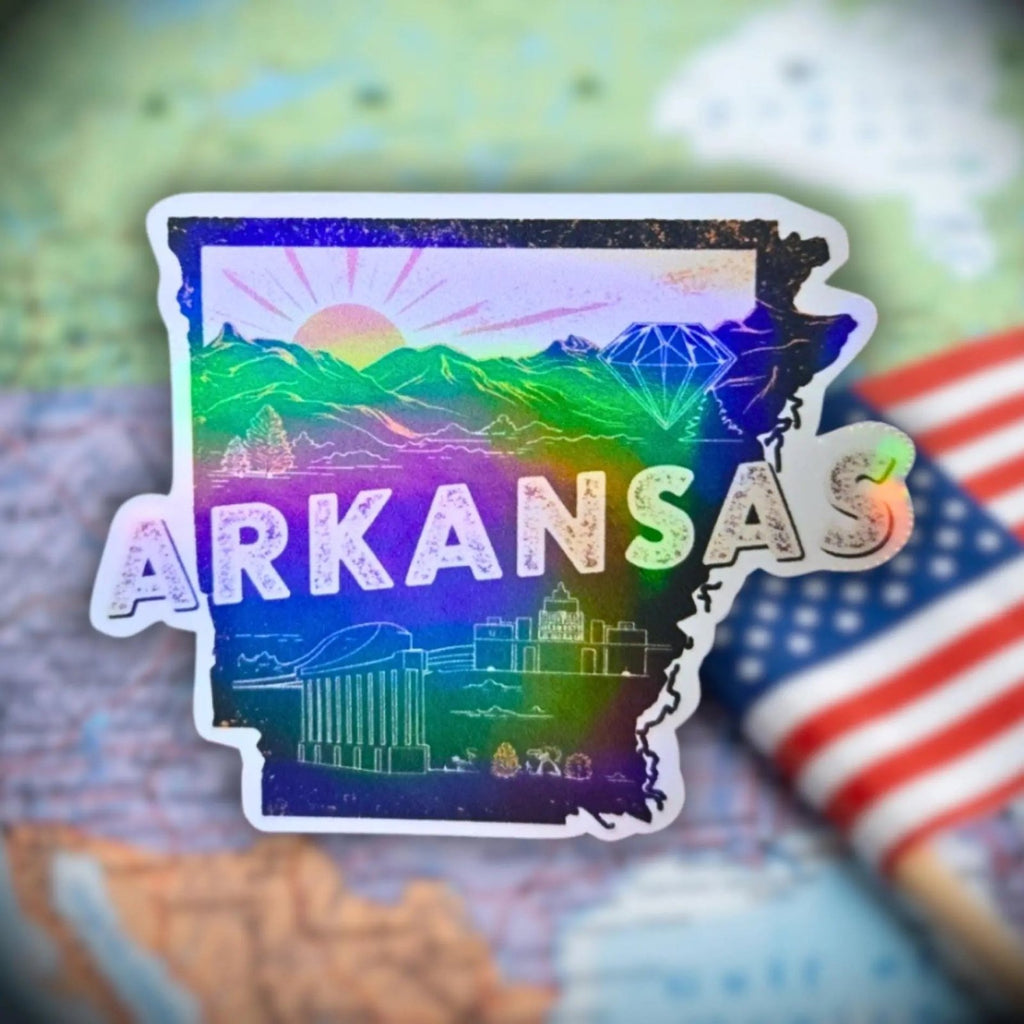 Arkansas - Sticker - Holographic Sticker | The TabbyLoaf