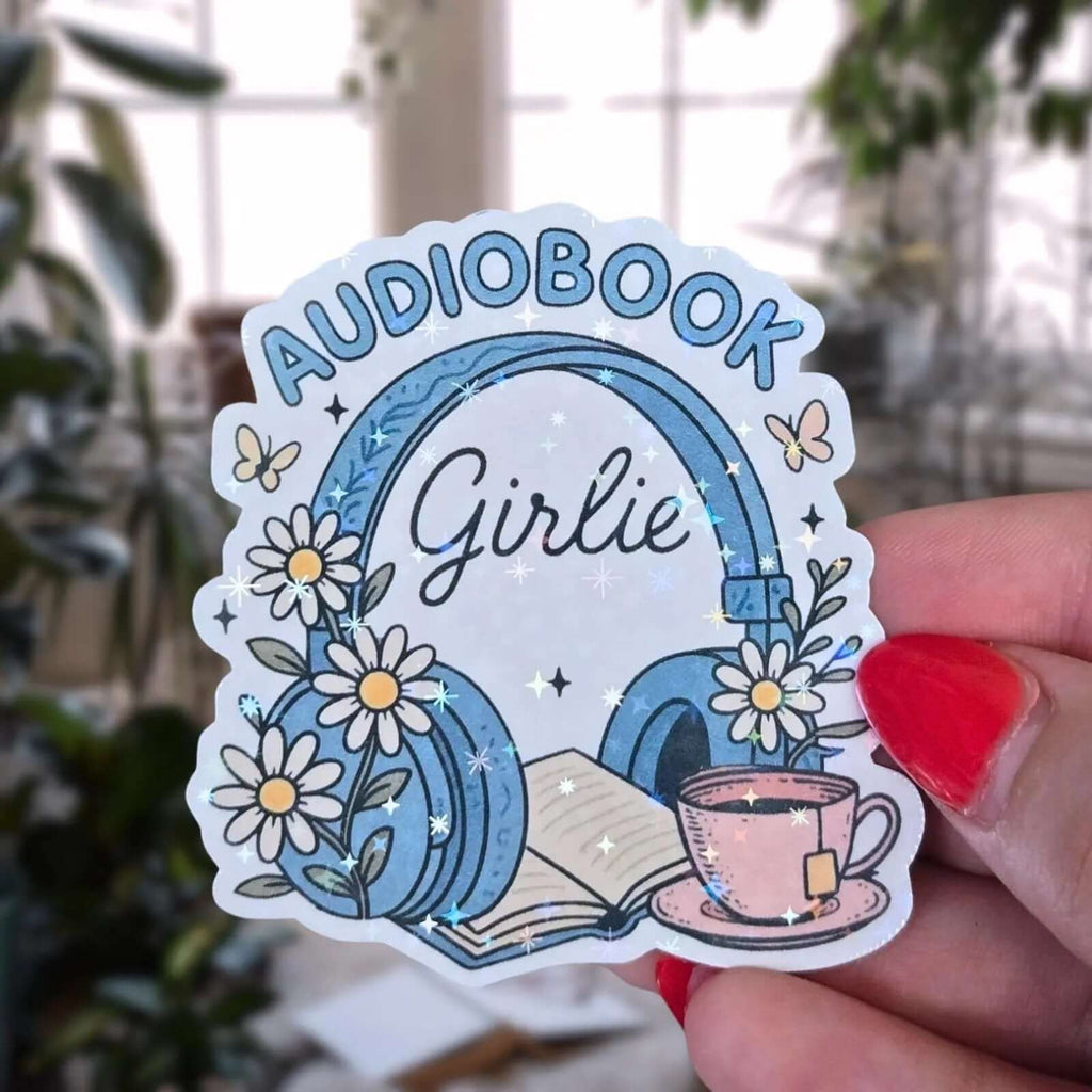 Audiobook Girlie - Sticker - Holographic Sticker | The TabbyLoaf