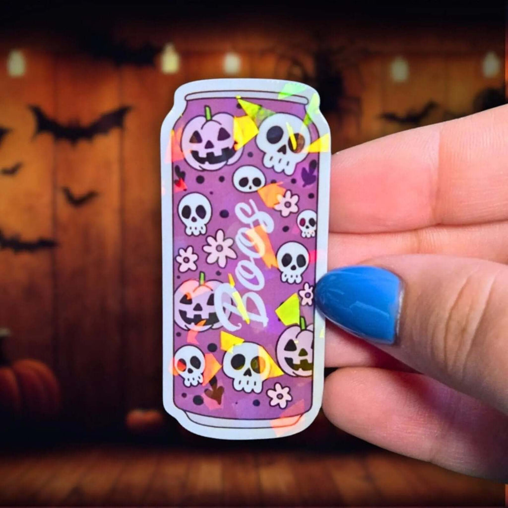 Boos Can - Sticker - Holographic Sticker | The TabbyLoaf