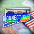 Connecticut - Sticker - Holographic Sticker | The TabbyLoaf