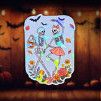 Dancing Skeleton - Sticker - Holographic Sticker | The TabbyLoaf