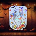 Dancing Skeleton - Sticker - Holographic Sticker | The TabbyLoaf