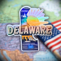 Delaware - Sticker - Holographic Sticker | The TabbyLoaf