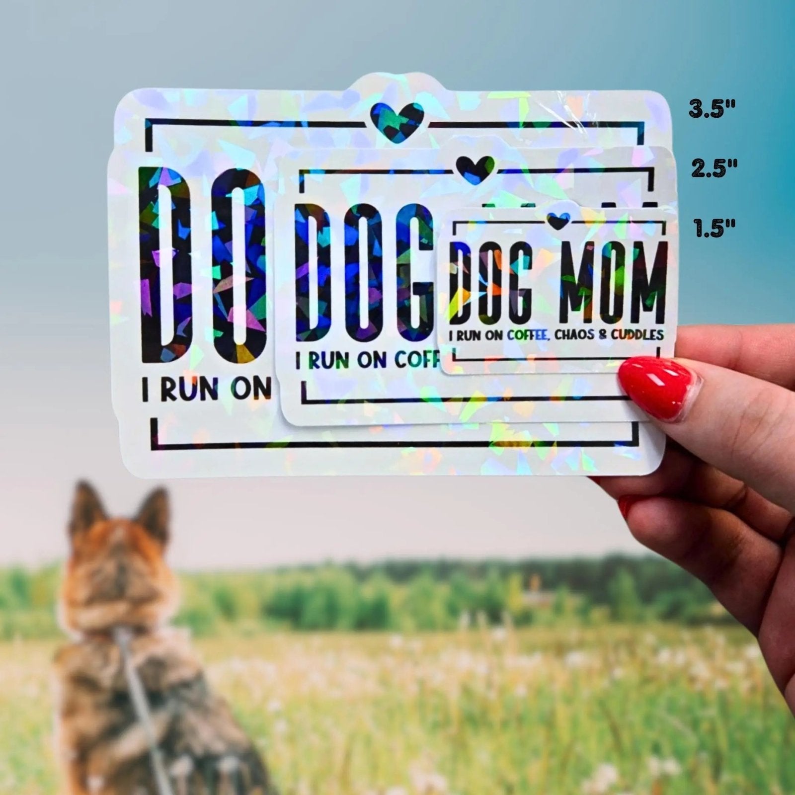 Dog Mom - Sticker - Holographic Sticker | The TabbyLoaf