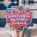 Emotional Support Kindle - Sticker - Holographic Sticker | The TabbyLoaf