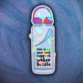 Emotional Support Water Bottle - Sticker - Holographic Sticker | The TabbyLoaf
