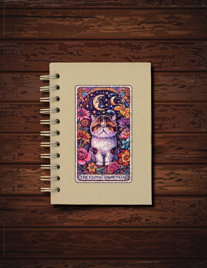 The Exotic Shorthair – Holographic Cat Tarot Sticker