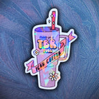 Finish Your TBR Fuel Iced Coffee - Sticker - Holographic Sticker | The TabbyLoaf