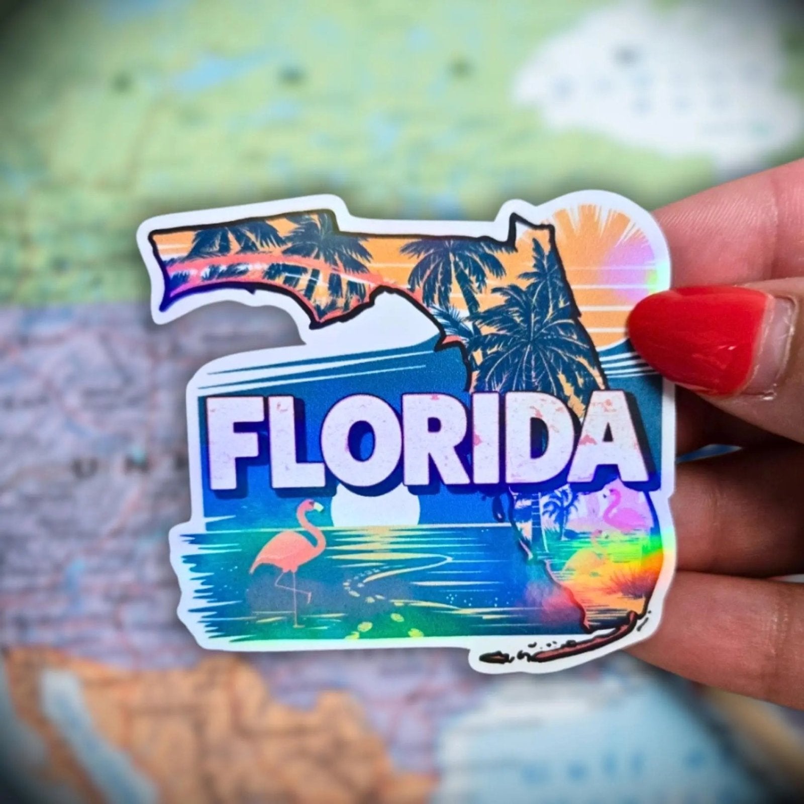 Florida - Sticker - Holographic Sticker | The TabbyLoaf