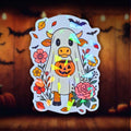 Ghost Cow - Sticker - Holographic Sticker | The TabbyLoaf