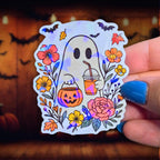 Ghost Trick or Treat - Sticker - Holographic Sticker | The TabbyLoaf