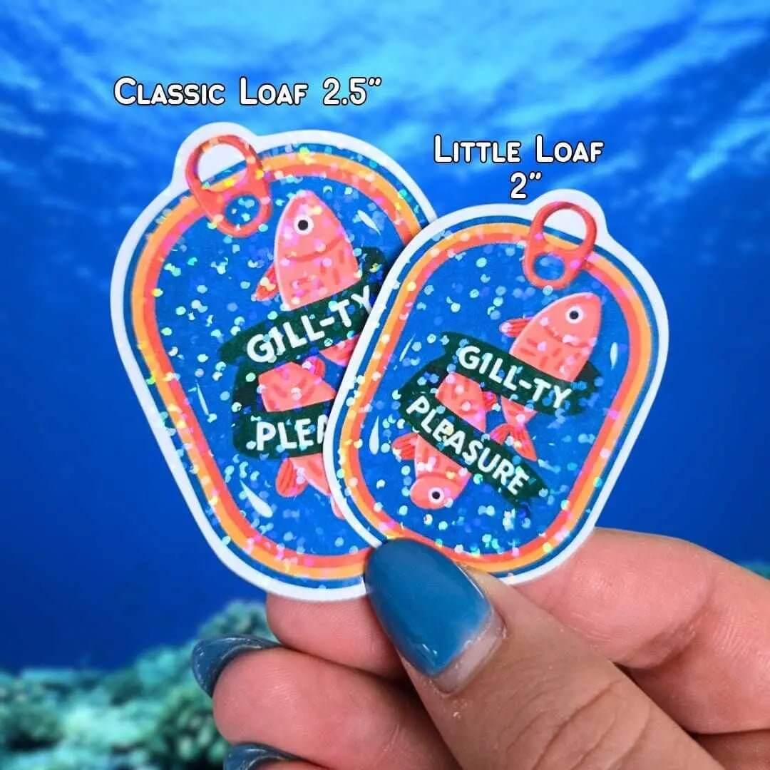 Guilty Pleasure Sardines Can - Sticker - Holographic Sticker | The TabbyLoaf