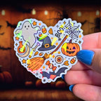 Halloween Heart - Sticker - Holographic Sticker | The TabbyLoaf