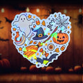Halloween Heart - Sticker - Holographic Sticker | The TabbyLoaf