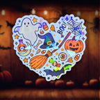 Halloween Heart - Sticker - Holographic Sticker | The TabbyLoaf
