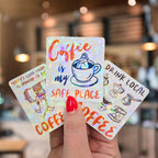 Hot Girls Run on Espresso - Sticker - Holographic Sticker | The TabbyLoaf