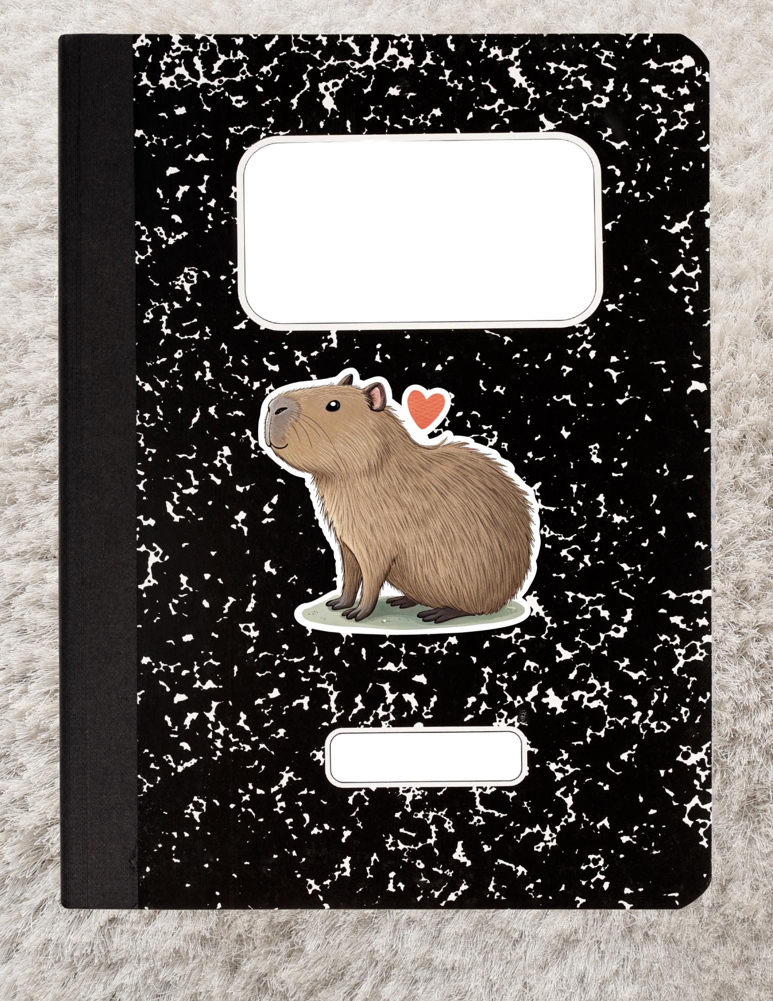 Capybara Vinyl Sticker – Animal Sicker for Capybara Lovers, Cute Water-loving animal