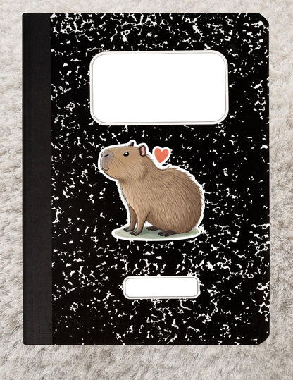 Capybara Vinyl Sticker – Animal Sicker for Capybara Lovers, Cute Water-loving animal