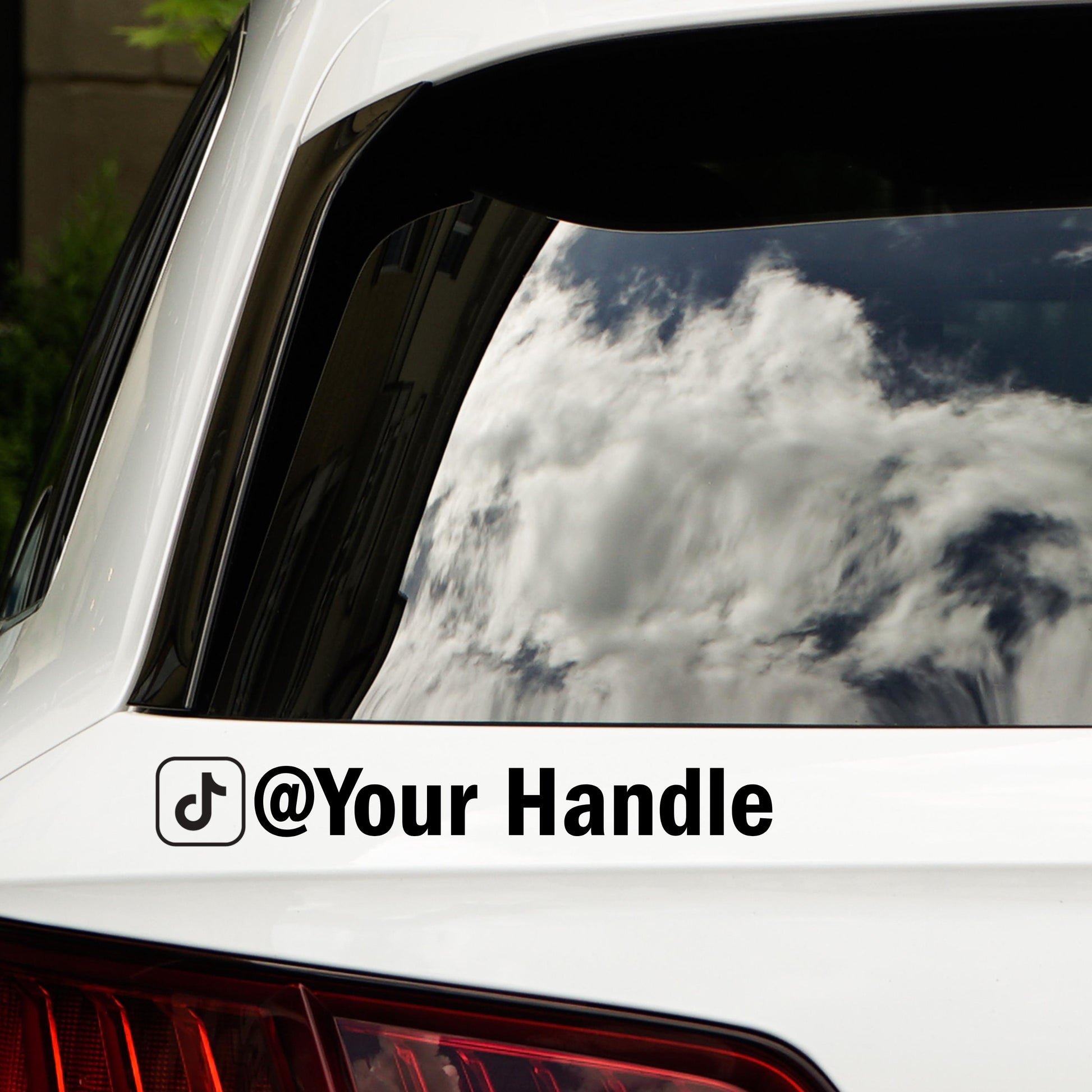 Custom Social Media Handle Decal • Personalized Car or Laptop Sticker for Business & Influencers • Vinyl IG TikTok YouTube Tag • Small Biz