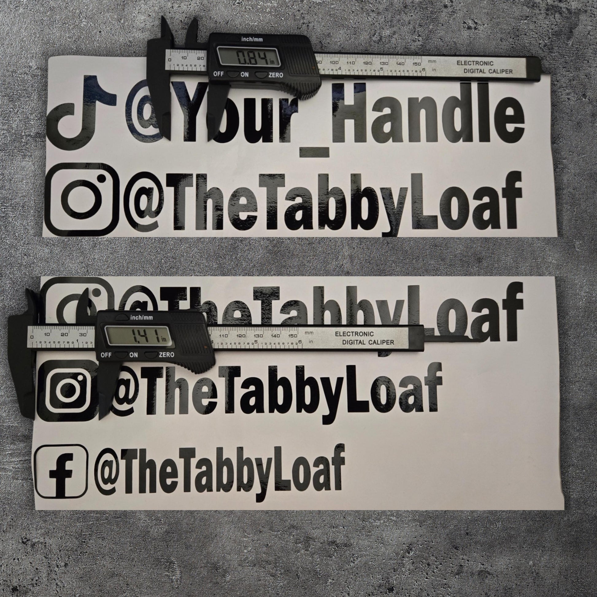 Custom Social Media Handle Decal • Personalized Car or Laptop Sticker for Business & Influencers • Vinyl IG TikTok YouTube Tag • Small Biz