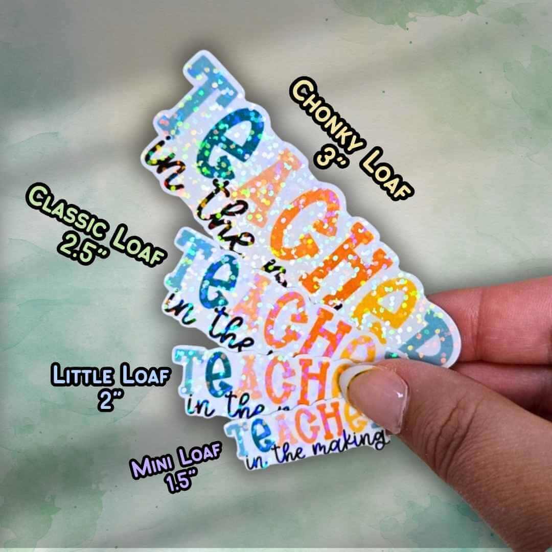 Teacher in the Making Sticker – Holographic Vinyl Decal for Student Teachers, Teacher Appreciation Gift, Education Major Sticker