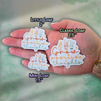 Grow Positive Thoughts - Sticker Holographic Plant Vinyl Decal | Uplifting Quote Laptop, Journal, or Water Bottle Sticker, Positive Plants