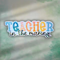 Teacher in the making holographic sticker
Teacher gift
education teacher gift

Celebrate the journey of becoming a teacher with this vibrant holographic vinyl sticker! Perfect for student teachers, education majors, or anyone working toward their teaching career. With its eye-catching sparkle and motivational design, this sticker makes a thoughtful little gift for graduations, first days of student teaching, or just a boost of encouragement perfect for laptops, water bottles notebooks clipboards