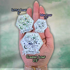 The Best Is Yet to Come - Sticker Holographic Floral Moon Vinyl Decal | Inspirational Quote, Floral Moon and Stars Celestial Quote for Life