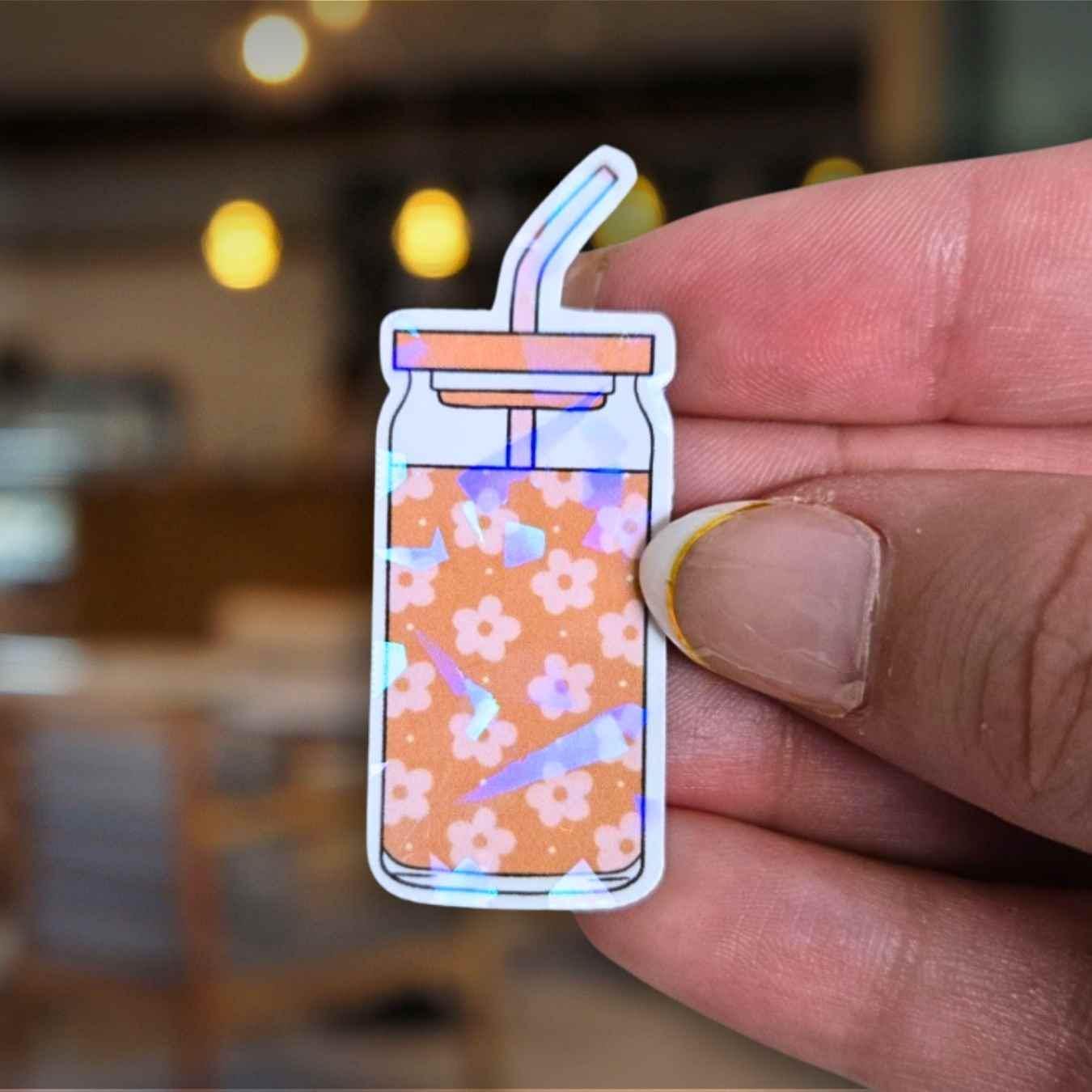 Floral (Libby) Iced Coffee Cup