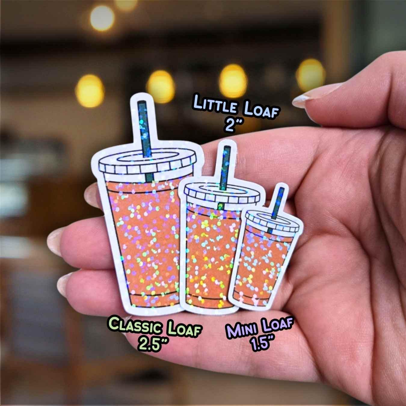 To Go Iced Coffee - Holographic Sticker, Waterproof Vinyl