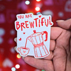 You Mean A Great Dill To Me - Holographic Sticker, Waterproof Vinyl, Food Pun, Pickle Vinyl Decal for Valentine's Day