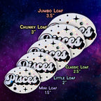 Pisces - Holographic Sticker, Waterproof Zodiac Decal, Celestial Phone & Laptop Sticker, Holo Kiss-Cut Vinyl, Astrology Gift