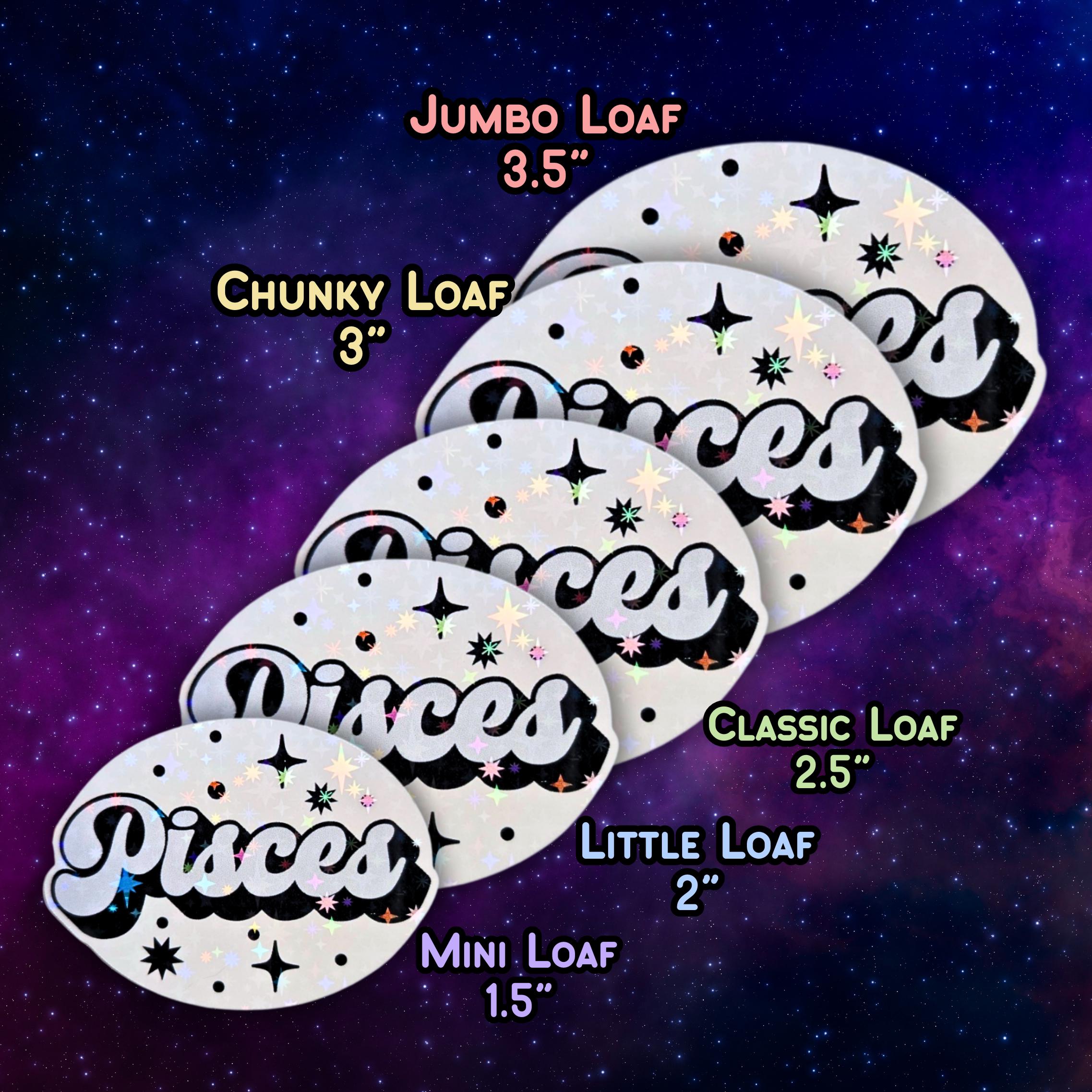 Pisces - Holographic Sticker, Waterproof Zodiac Decal, Celestial Phone & Laptop Sticker, Holo Kiss-Cut Vinyl, Astrology Gift